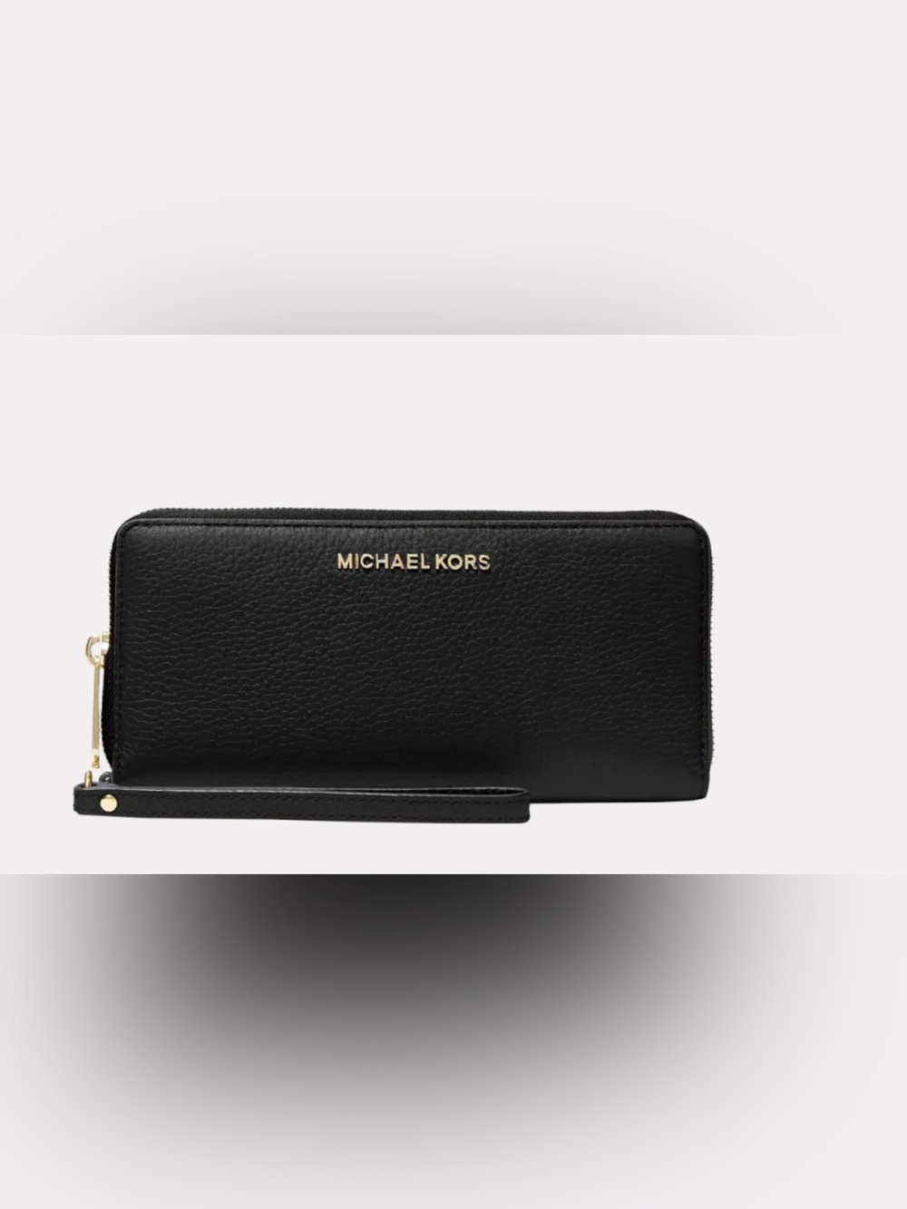 Michael Kors Jet Set Travel Large Pebbled Leather Wristlet